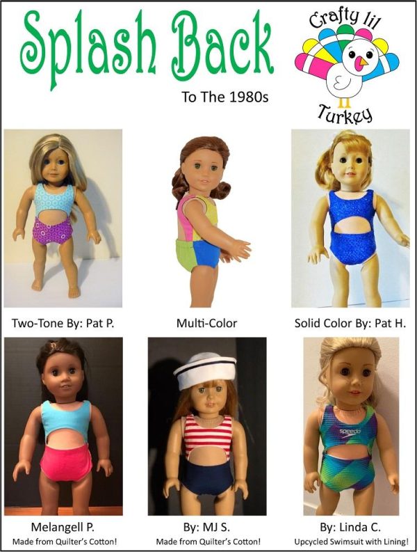 Splash Back To The 1980s 18  Doll Clothes Pattern Online Sale - Image 3