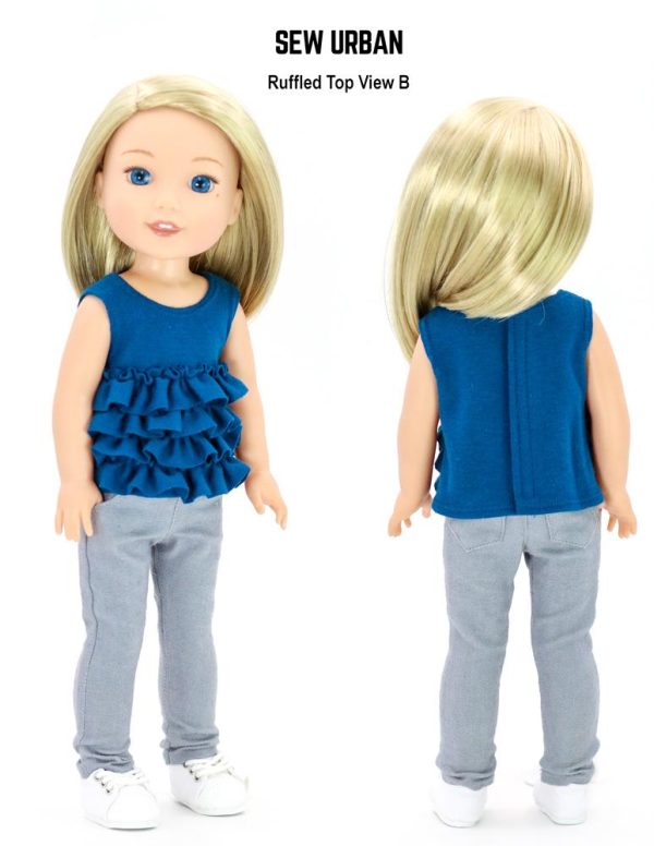 Ruffled Top 14.5  Doll Clothes Pattern Supply - Image 4