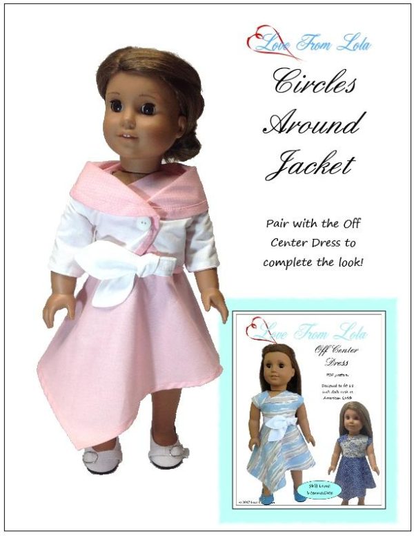 Circles Around Jacket 18  Doll Clothes Pattern Hot on Sale - Image 5