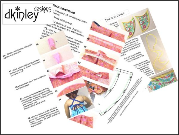 Sweet All Around Sundress 18  Doll Clothes Pattern For Cheap - Image 4