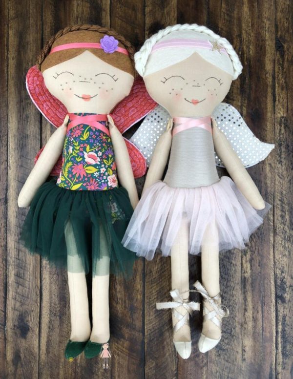 Aria Angel Doll 23  Cloth Doll Pattern For Sale - Image 2