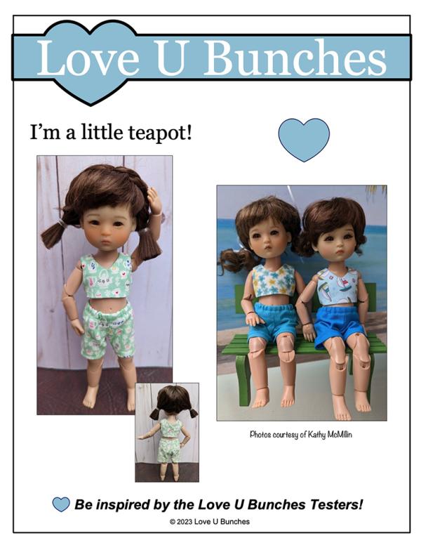 Casual Day Sewing Pattern for 8 Inch BJD Dolls such as Ten Ping and Mini Sara Fashion - Image 5