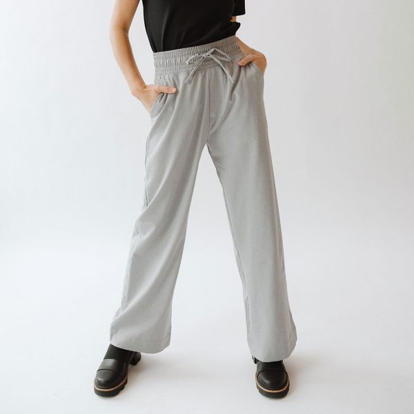 Audrey Trouser, Heather Light Grey Supply