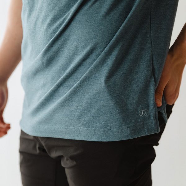 Men s Classic Tee, Heather Blue Supply - Image 5