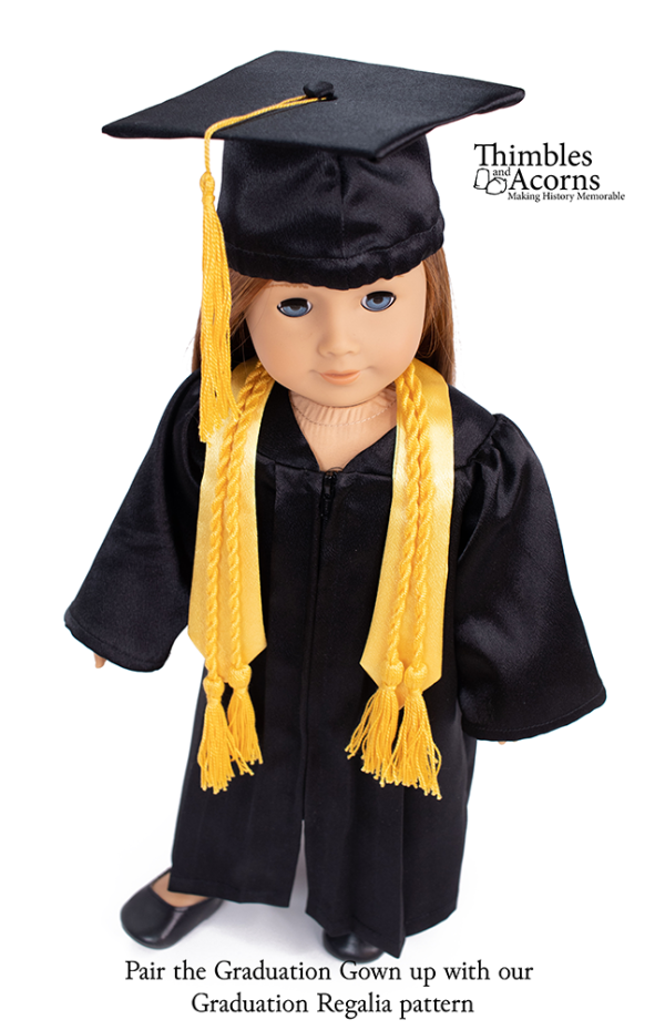 Graduation Gown 18  Doll Clothes Pattern Cheap - Image 3