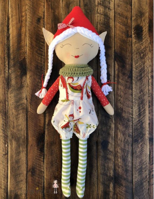 Elly and Eli Elf Doll 23  Cloth Doll Pattern For Discount - Image 4