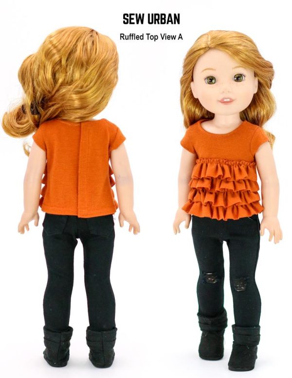 Ruffled Top 14.5  Doll Clothes Pattern Supply - Image 2
