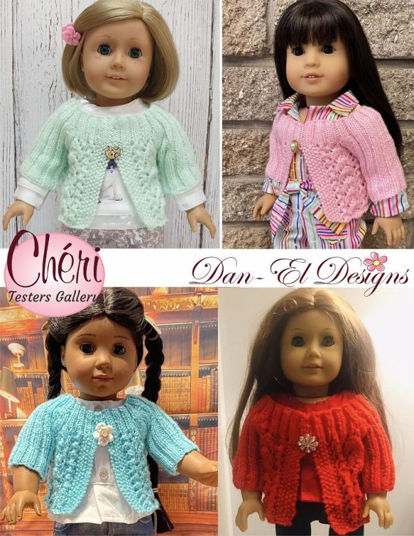 Chéri 18  Doll Clothes Knitting Pattern Cheap - Image 3