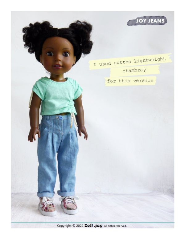 Joy Jeans 14.5-15 inch Doll Clothes Pattern Online Sale - Image 2