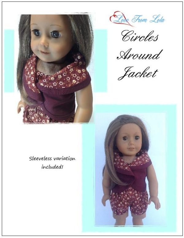 Circles Around Jacket 18  Doll Clothes Pattern Hot on Sale - Image 3