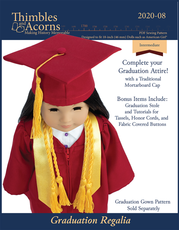 Graduation Regalia 18  Doll Clothes Pattern Supply