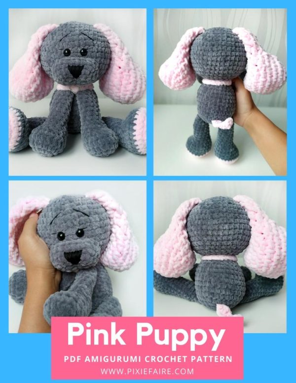 Pink Puppy Amigurumi Crochet Pattern For Discount - Image 2
