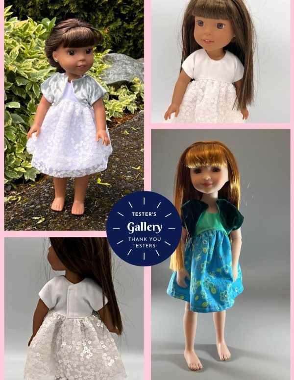Wellington Dress and Shrug 14.5  Doll Clothes Pattern Online Hot Sale - Image 5