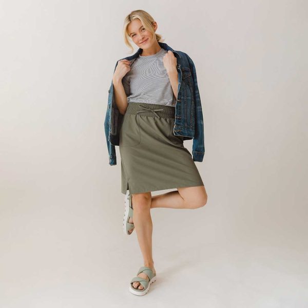 The Away Skirt, Olive Online - Image 5