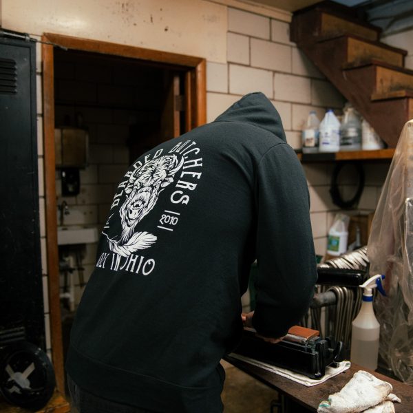 Bearded Butchers Bison Head Zip Hoodie on Sale - Image 3