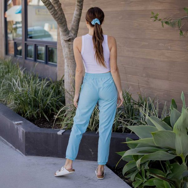 Everywhere Joggers, Aqua Blue For Sale - Image 4