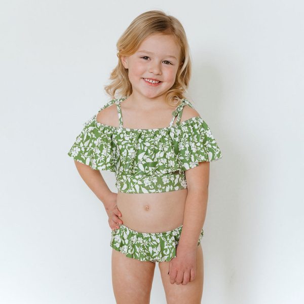 Mini Wave Petal Two-Piece Set, Sage Ivy For Sale