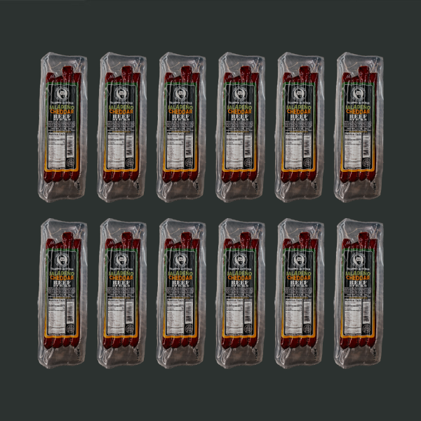 Bearded Butcher Jalapeno Cheddar Beef Sticks 3.5oz - Case of 12 Online now