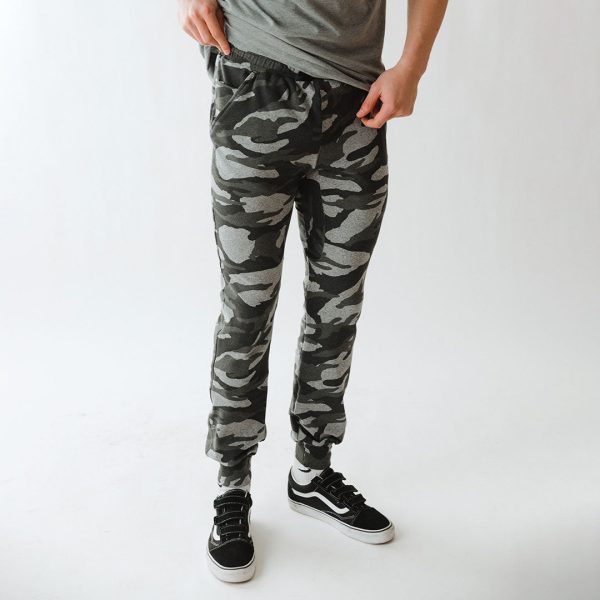 Men s At Ease Joggers, Grey Camo Online - Image 5