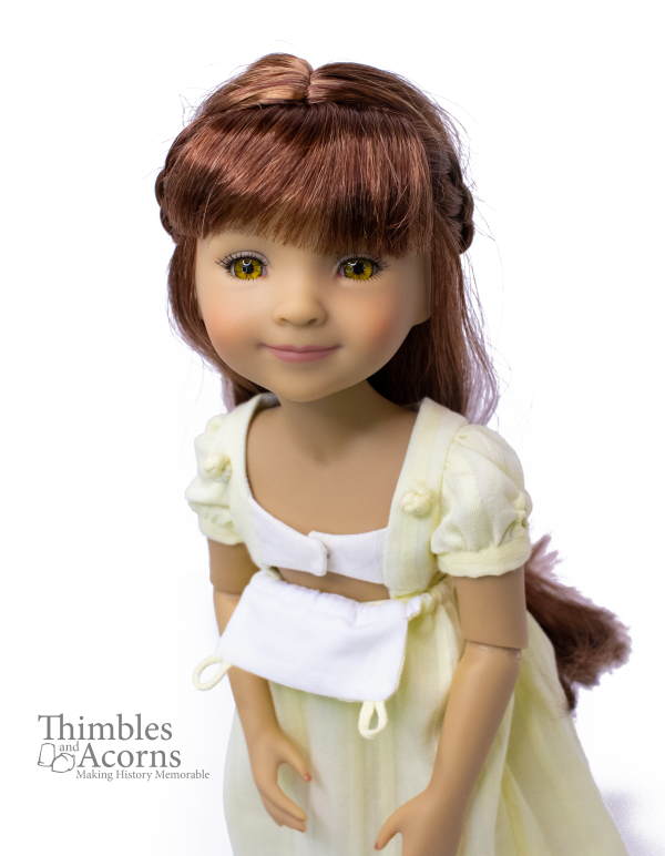 Bib Front Regency Dress 14-15  Doll Clothes Pattern Fashion - Image 5