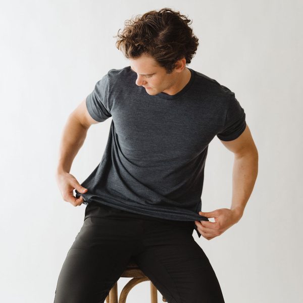 Men s Classic Tee, Heather Navy Supply - Image 3