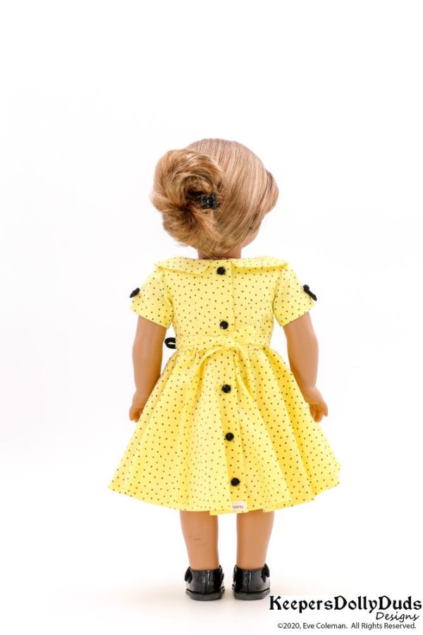 1950s Circle Swirl Dress 18  Doll Clothes Pattern Online Hot Sale - Image 4