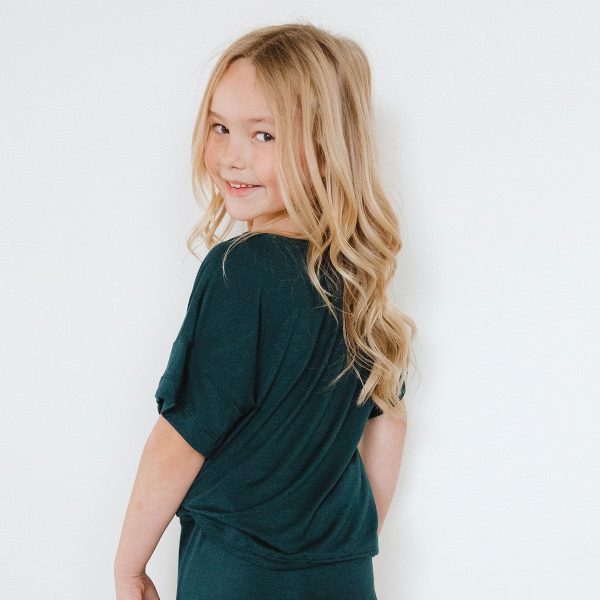 Mini Boxy Tee, Hunter Green Online Hot Sale - Image 4