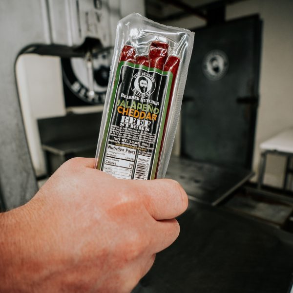 Bearded Butcher Jalapeno Cheddar Beef Sticks 3.5oz - Case of 12 Online now - Image 2