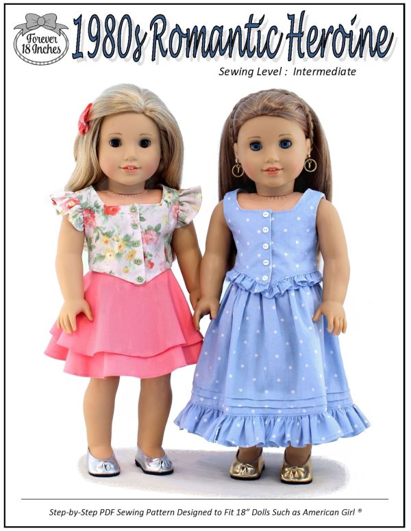 1980s Romantic Heroine 18  Doll Clothes Pattern Supply