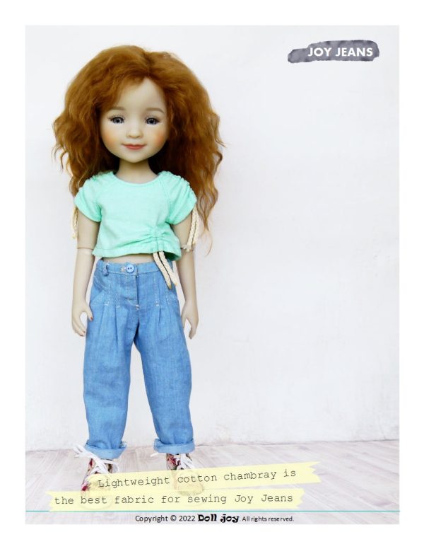 Joy Jeans 14.5-15 inch Doll Clothes Pattern Online Sale - Image 4
