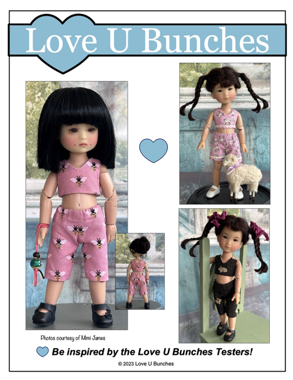 Casual Day Sewing Pattern for 8 Inch BJD Dolls such as Ten Ping and Mini Sara Fashion - Image 3