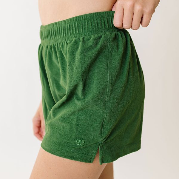 Track Shorts, Palm Green Terry Online Sale - Image 4