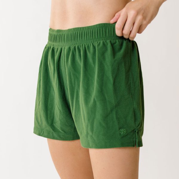 Track Shorts, Palm Green Terry Online Sale - Image 3