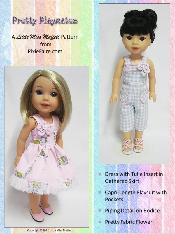 Pretty Playmates 14.5  Doll Clothes Pattern Online Sale - Image 3