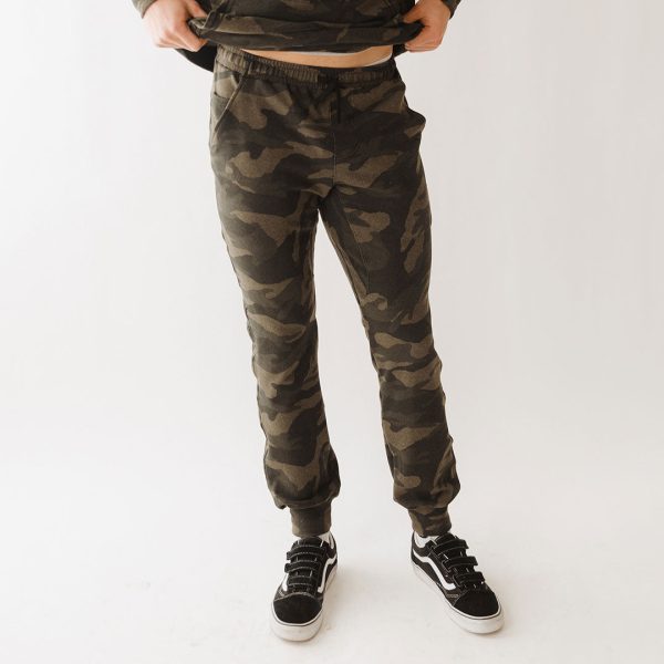 Men s At Ease Joggers, Green Camo Discount - Image 2