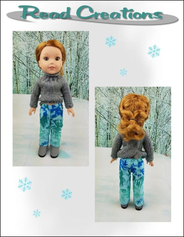 Snow Pants 14-14.5  Doll Clothes Pattern For Discount - Image 2
