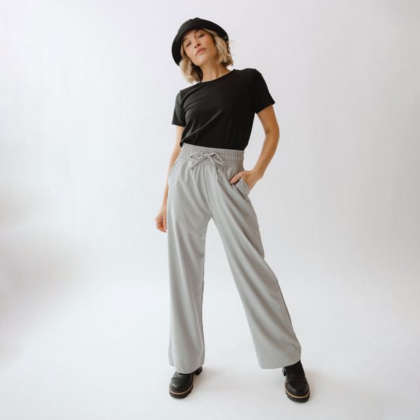 Audrey Trouser, Heather Light Grey Supply - Image 2