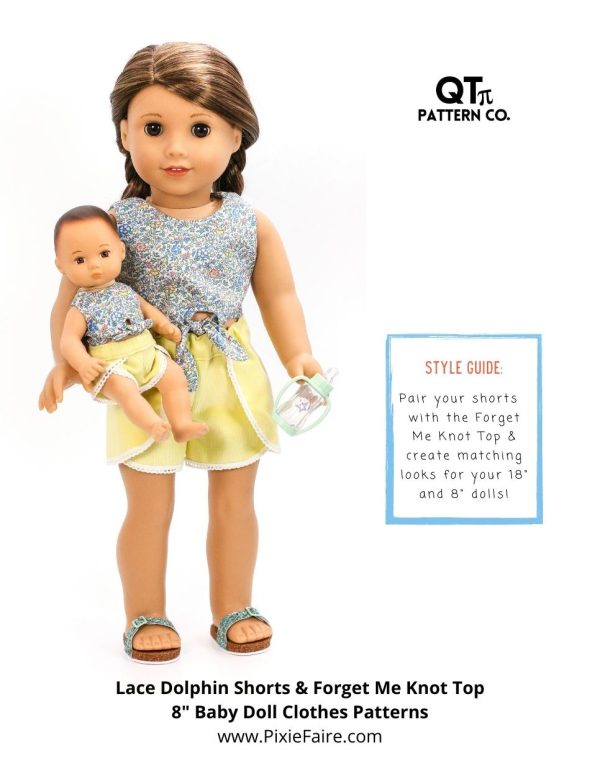 Lace Dolphin Shorts 8  Baby Doll Clothes Pattern Hot on Sale - Image 5