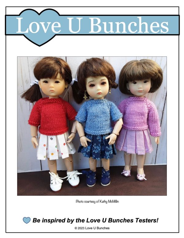 Petite Pleats Skirt Pattern for 8 Inch BJD such as Ten Ping and Mini Sara For Sale - Image 3