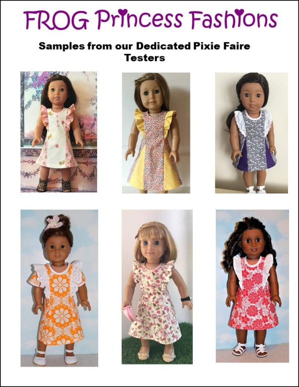 Waikiki Waves Dress 18  Doll Clothes Pattern Cheap - Image 5