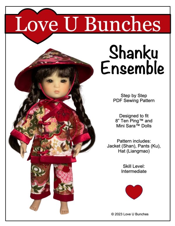 Shanku Ensemble for 8 Inch BJD such as Ten Ping and Mini Sara For Cheap