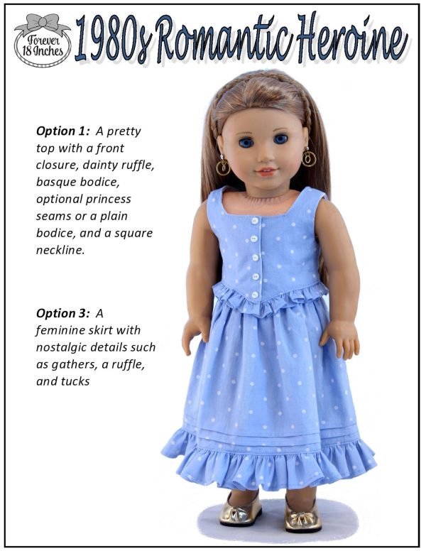 1980s Romantic Heroine 18  Doll Clothes Pattern Supply - Image 2