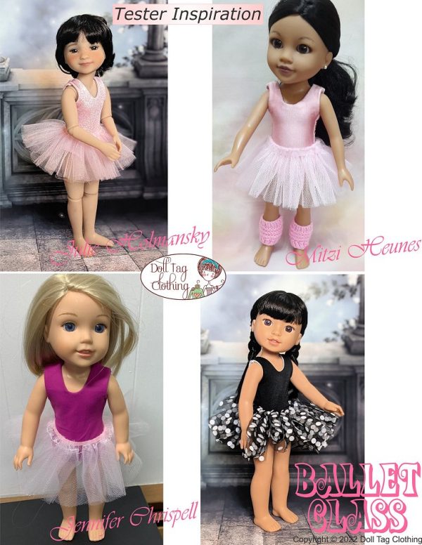 Ballet Class Pattern for 14.5 to 15 Inch Dolls Cheap - Image 4