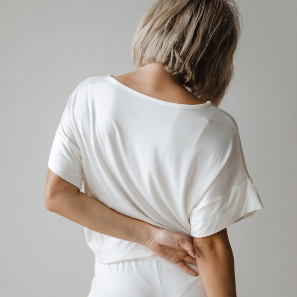Serenity Boxy Tee, Ivory Sale - Image 4