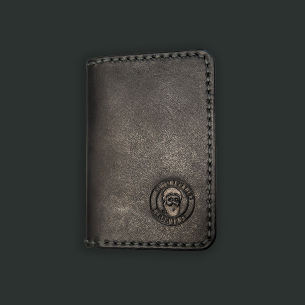 Bearded Butchers Full Grain Black Leather Wallet Hot on Sale