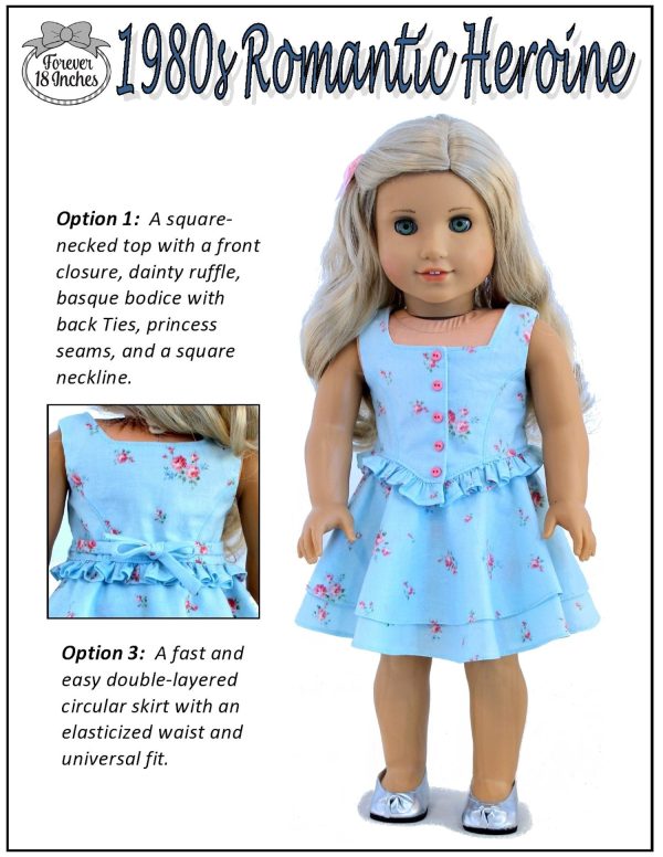 1980s Romantic Heroine 18  Doll Clothes Pattern Supply - Image 4