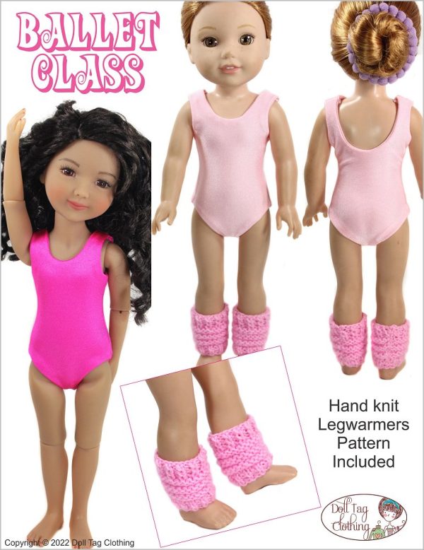 Ballet Class Pattern for 14.5 to 15 Inch Dolls Cheap - Image 2
