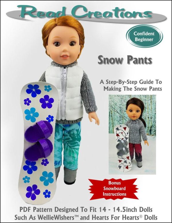 Snow Pants 14-14.5  Doll Clothes Pattern For Discount
