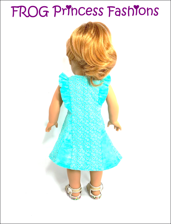 Waikiki Waves Dress 18  Doll Clothes Pattern Cheap - Image 3