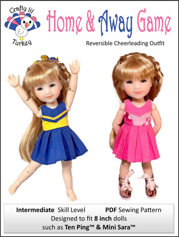 Home & Away Game Pattern for 8  BJD Dolls such as Ten Ping and Mini Sara on Sale